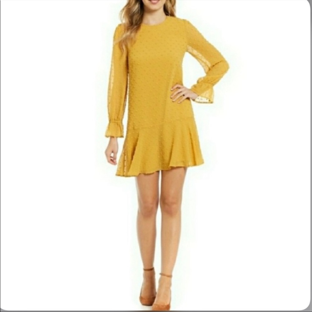 Gianni Bini Swiss Dot Sheath Dress, XS - Picture 1 of 9